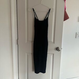 French Connection Strappy Midi Tight Knit Dress